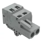 1-przewodowe gniazdo CAGE CLAMP®, szara 231-102/008-000