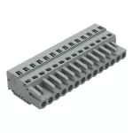 1-przewodowe gniazdo CAGE CLAMP®, szara 231-114/102-000
