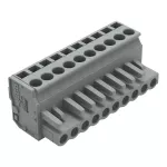 1-przewodowe gniazdo, kątowe CAGE CLAMP®, szara 232-210/026-000
