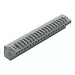 1-przewodowe gniazdo, kątowe CAGE CLAMP®, szara 232-122/026-000