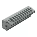 1-przewodowe gniazdo, kątowe CAGE CLAMP®, szara 232-113/026-000