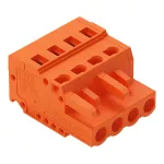 1-przewodowe gniazdo CAGE CLAMP®, pomarańczowa 231-304/026-000