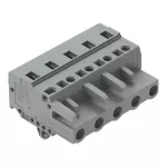 1-przewodowe gniazdo CAGE CLAMP®, szara 231-205/008-000