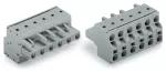 2-przewodowe gniazdo Push-in CAGE CLAMP®, szara 231-2206/026-000