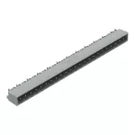 Wtyk THT Pin lutowniczy 1,2 x 1,2 mm konstrukcja kątowa, szary 231-483/001-000