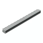 Wtyk THT Pin lutowniczy 1,2 x 1,2 mm konstrukcja kątowa, szary 231-484/001-000