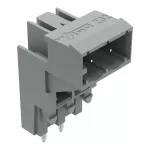 Wtyk podwyższony THT Pin lutowniczy 1,0 x 1,0 mm konstrukcja kątowa, szary 232-332