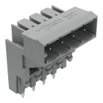 Wtyk podwyższony THT Pin lutowniczy 1,0 x 1,0 mm konstrukcja kątowa, szary 232-334