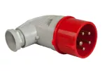 Wtyczka izolacyjna kątowa 16A/250V 2p+z IP-44