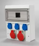 Zestaw Gn16A/32A/400V 3p+n+z i 3x16A/250V 13 modułowa IP44
