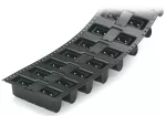 Wtyk THR Pin lutowniczy 1,0 x 1,0 mm konstrukcja prosta, czarny 231-235/001-000/105-604/997-407