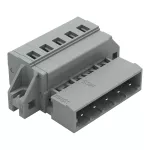 Wtyk 1-przewodowy CAGE CLAMP®, szary 231-605/019-000