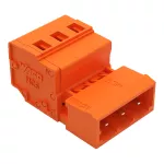 Wtyk 1-przewodowy CAGE CLAMP®, pomarańczowy 231-633