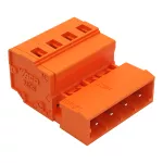Wtyk 1-przewodowy CAGE CLAMP®, pomarańczowy 231-634