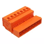 Wtyk 1-przewodowy CAGE CLAMP®, pomarańczowy 231-637/018-000