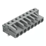 Gniazdo THT Pin lutowniczy 0,6 x 1,0 mm konstrukcja kątowa, szare 232-238