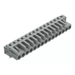 Gniazdo THT Pin lutowniczy 0,6 x 1,0 mm konstrukcja kątowa, szare 232-245