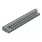 Gniazdo THT Pin lutowniczy 0,6 x 1,0 mm konstrukcja kątowa, szare 232-248