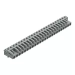 Gniazdo THT Pin lutowniczy 0,6 x 1,0 mm konstrukcja kątowa, szare 232-254