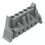Gniazdo THT Pin lutowniczy 0,6 x 1,0 mm konstrukcja prosta, szare 232-135/039-000