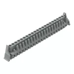 Gniazdo THT Pin lutowniczy 0,6 x 1,0 mm konstrukcja prosta, szare 232-151/039-000