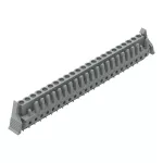 Gniazdo THT Pin lutowniczy 0,6 x 1,0 mm konstrukcja prosta, szare 232-153/039-000