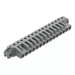 Gniazdo THT Pin lutowniczy 0,6 x 1,0 mm konstrukcja kątowa, szare 232-245/031-000