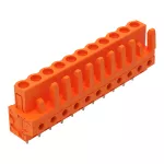 Gniazdo THT Pin lutowniczy 0,6 x 1,0 mm konstrukcja prosta, pomarańczowa 232-171