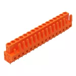 Gniazdo THT Pin lutowniczy 0,6 x 1,0 mm konstrukcja prosta, pomarańczowa 232-176