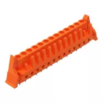 Gniazdo THT Pin lutowniczy 0,6 x 1,0 mm konstrukcja prosta, pomarańczowa 232-173/039-000