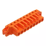 Gniazdo THT Pin lutowniczy 0,6 x 1,0 mm konstrukcja kątowa, pomarańczowa 232-269/031-000