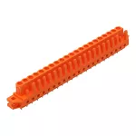 Gniazdo THT Pin lutowniczy 0,6 x 1,0 mm konstrukcja prosta, pomarańczowa 232-181/031-000