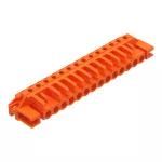 Gniazdo THT Pin lutowniczy 0,6 x 1,0 mm konstrukcja kątowa, pomarańczowa 232-274/047-000