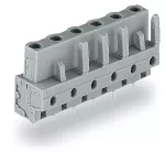 Gniazdo THT Pin lutowniczy 0,6 x 1,0 mm konstrukcja prosta, szare 232-741