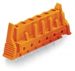 Gniazdo THT Pin lutowniczy 0,6 x 1,0 mm konstrukcja prosta, pomarańczowa 232-766/039-000