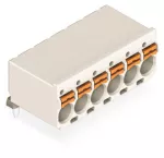 1-przewodowe gniazdo THT, kątowe, przycisk Push-in CAGE CLAMP®, jasnoszary 2092-1375
