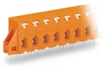 Złączka do płytek drukowanych przycisk 2,5 mm² RM 7,62 mm 10-bieg, pomarańczowa 741-430