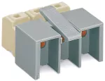 Złączka zasilająca bez przycisków, biała/szara 272-403/272-489