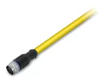SBU-DC M12B-F-AX Przewód sieciowy łańcuchowy 5-bieg., żółty 756-1501/060-050
