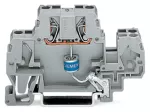 Złączka do zabudowy elementów 2-piętrowe, szara 870-523/281-581