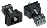 Wtyk Snap-In czarny 890-713