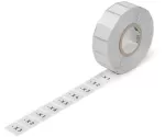 Tabliczki na przycisk 22x22MM, srebrne 210-858