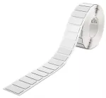 Tabliczki na przycisk do ramki, montażu zatrzask. lub klejenia 27x12,5MM, srebrny
