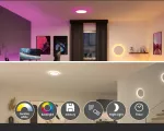 Plafoniera ATRIA SHINE LED Backlight RGB+W 32W 2700lm okragłą 400mm 3000K-6500K 230V biały / tworzywo sztuczne