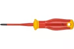 Wkrętak płasko-krzyżowy, PH1/SL5 80 mm, 1000V, SLIM, S2