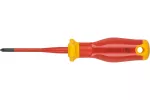 Wkrętak płasko-krzyżowy, PZ1/SL5 80 mm, 1000V, SLIM, S2