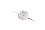 ZASILACZ LED PUSZKOWY 12V,15W, input 220-240VAC, IP20, wym. 50x50x25mm Z PRZEWODAMI 200mm