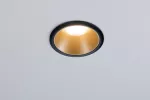 PAULMANN Oprawa do wbudowania COLE COIN LED 3-STEP DIM 1x6W 470lm 2700K IP44 230V czarny / złoty-matowy