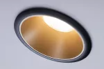 PAULMANN Oprawa do wbudowania COLE COIN LED 3-STEP DIM 1x6W 470lm 2700K IP44 230V czarny / złoty-matowy