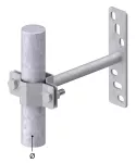 Uchwyt ścienny fi40 L=250mm typ5a TYP AN-846-40/OG/